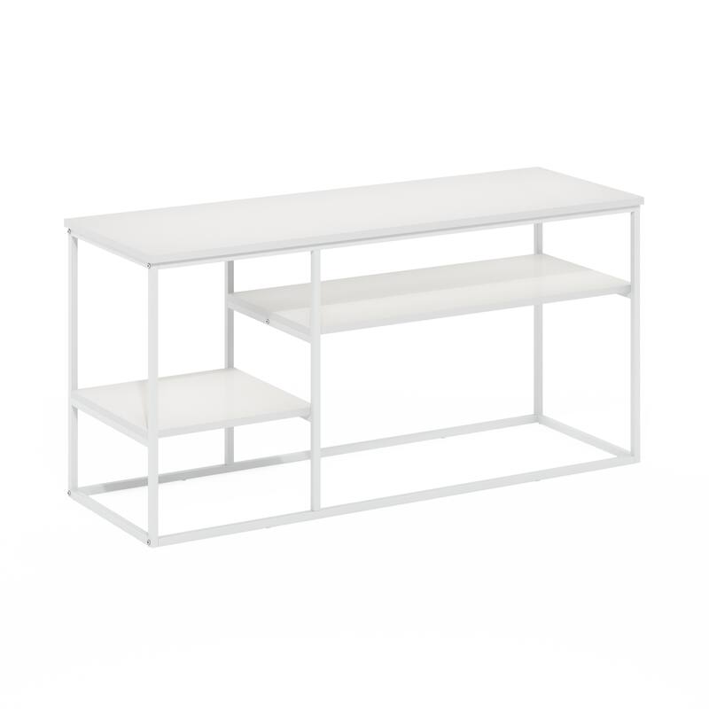 Furinno Moretti Modern Lifestyle TV Stand for TV up to 50 Inch, Columbia Walnut