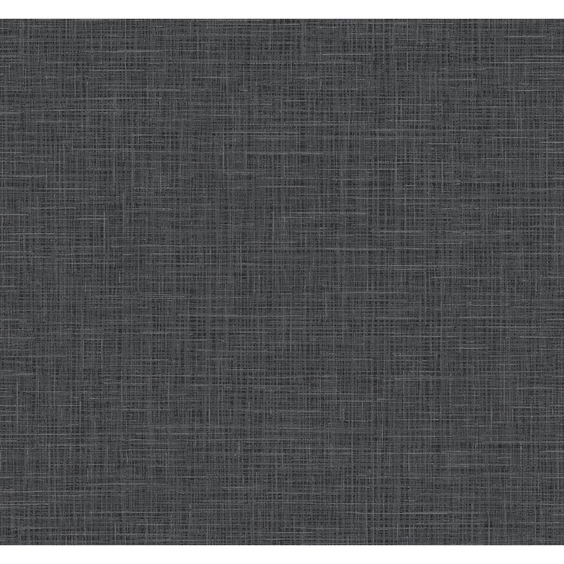 Seabrook Designs Glitter Faux Finish Nonwoven Unpasted Wallpaper - 27 in. W x 27 ft. L - Coal