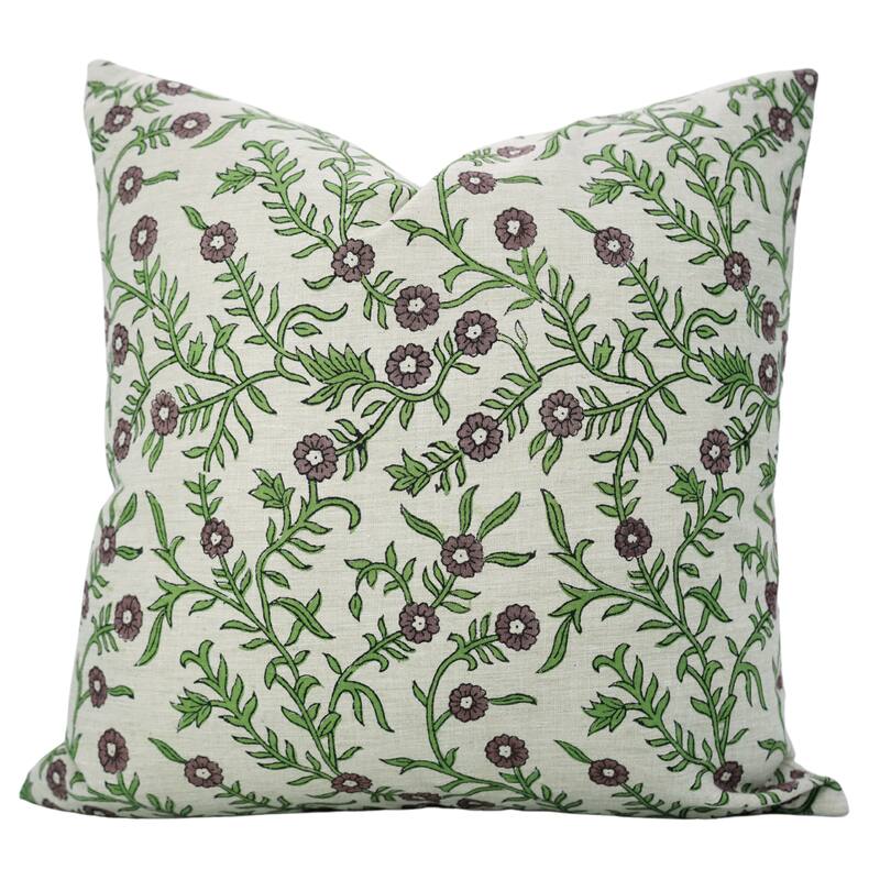 Fabdivine Cozy Floral Cushion Cover for Couch, Fall Gift Farmhouse Throw Home Décor 14x36 Inches Linen Pillowcase, Shehjan