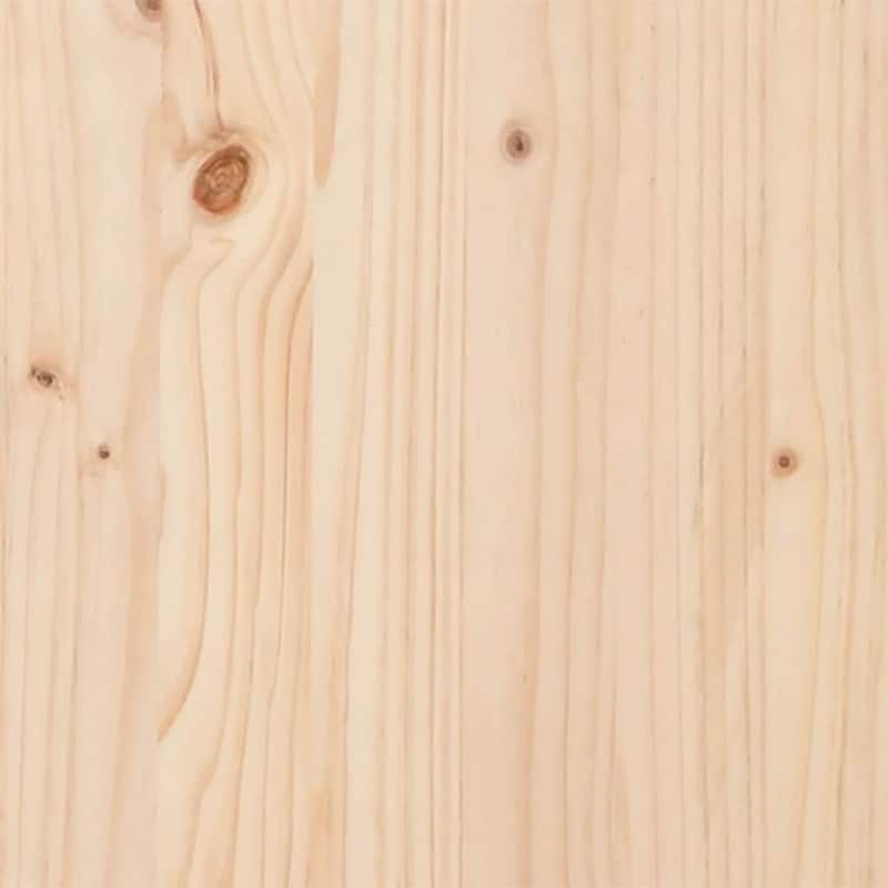 vidaXL Table Top Natural Pine Wood Solid Pine Wood 16 x 16 in Durable - 16 x 16 x 1 in