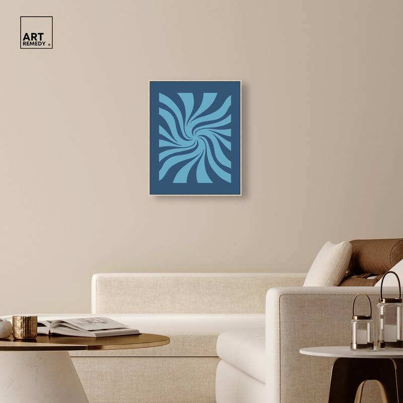Carnaval Retro Blues Canvas by Art Remedy
