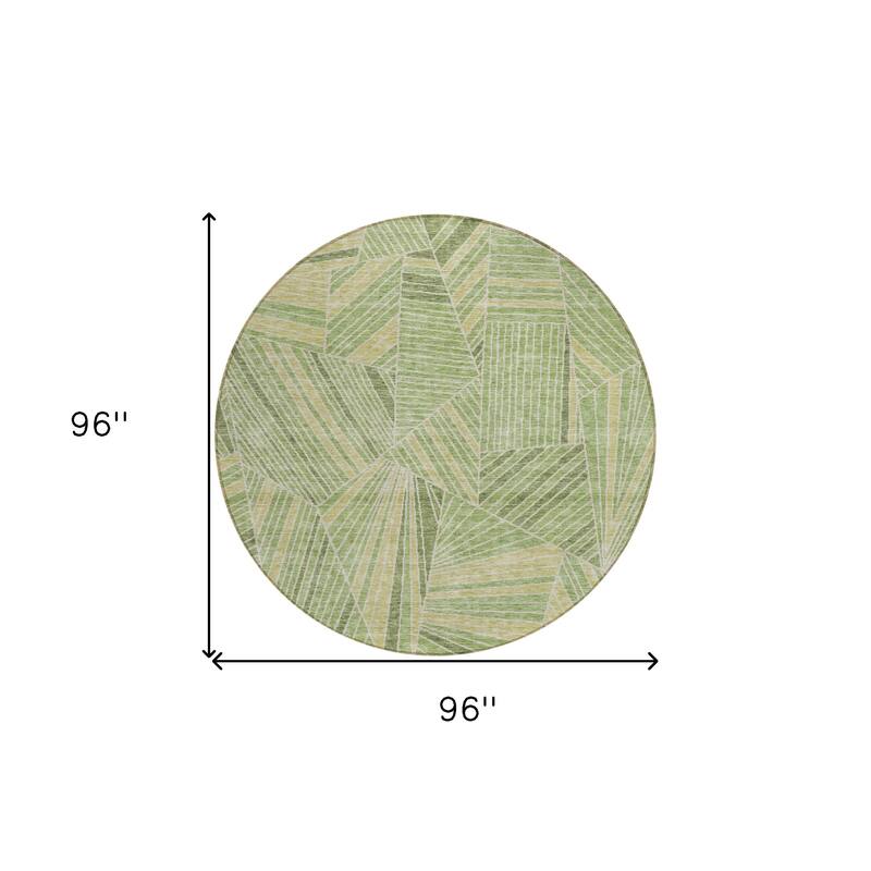 HomeRoots Geometric Transitional Rectangle Outdoor Rug
