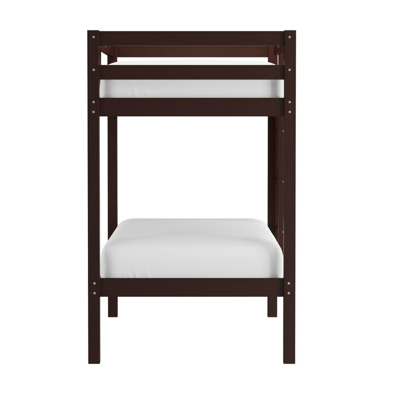 Hillsdale Caspian Wood Twin Over Twin Bunk Bed