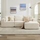 preview thumbnail 34 of 54, 109'' Corduroy Modular Sectional Sofa with Chaise