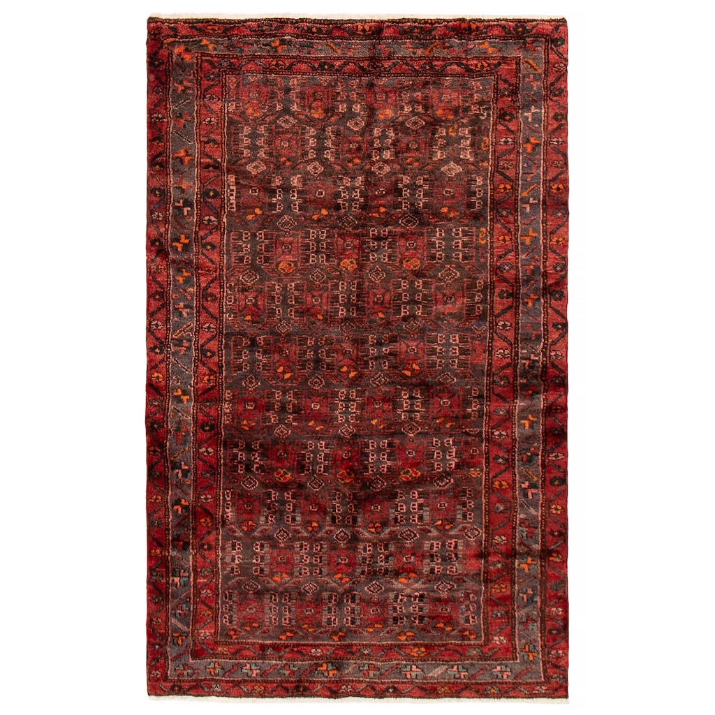 ECARPETGALLERY Hand-knotted Andelz Copper Wool Rug - 4'2 x 6'8