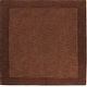 preview thumbnail 75 of 105, Hand Loomed Odessa Solid Bordered Tone-On-Tone Wool Area Rug 9'9" Square/Surplus - Chocolate - Square