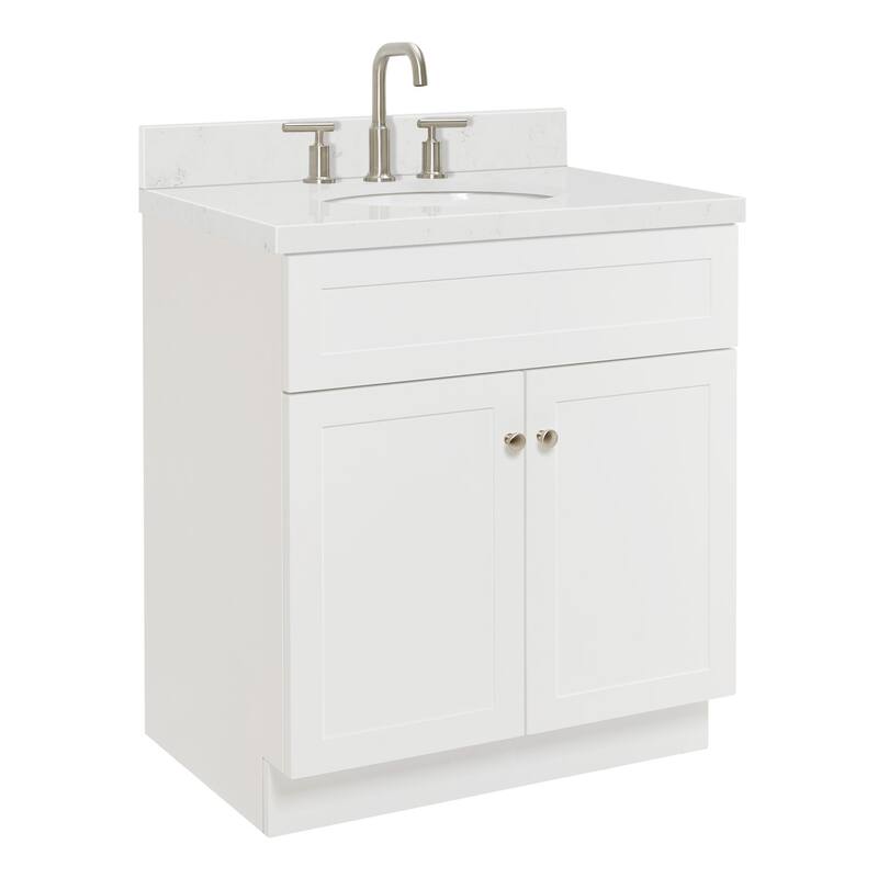 Ariel F030SCQOVO Hamlet 30" Free Standing Single Basin Vanity Set with
