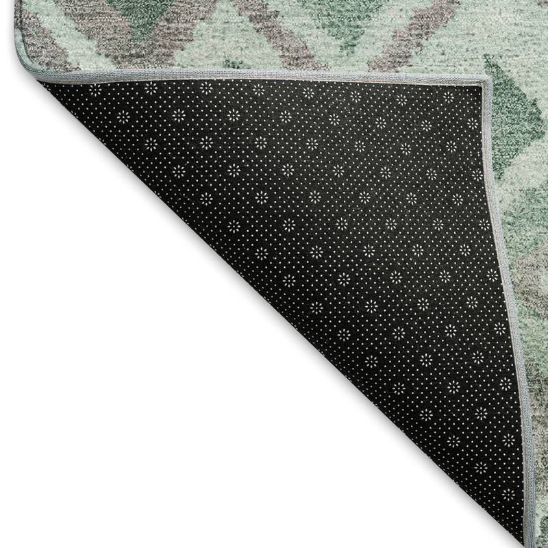 Machine Washable Indoor/ Outdoor Boho Moroccan Chantille Rug