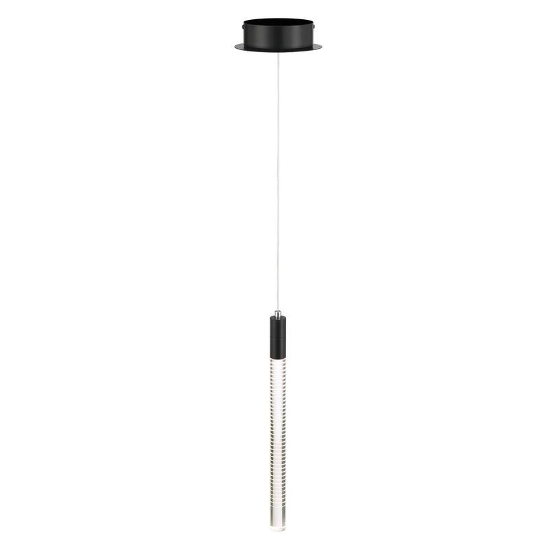 Artcraft Celine 1-Light Integrated LED Pendant - Black Finish