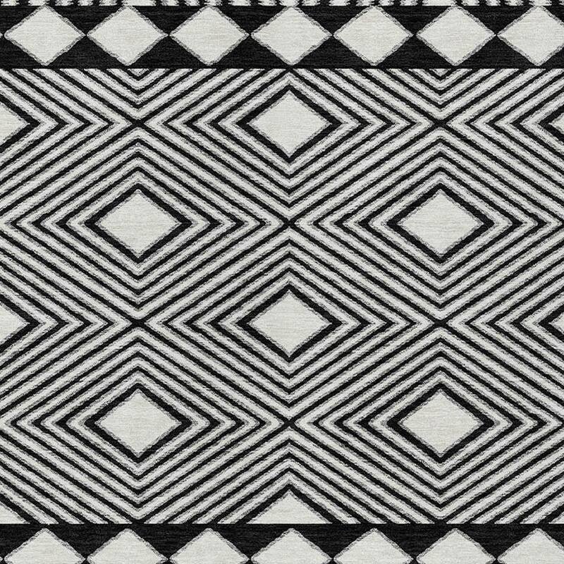 HomeRoots Geometric Transitional Rectangle Outdoor Rug