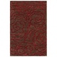 preview thumbnail 37 of 61, SAFAVIEH Handmade Soho Aloisa Roses N.Z. Wool Rug 3'6" x 5'6" - Chocolate/Red - Rectangle