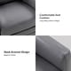 preview thumbnail 52 of 55, Terrance Transitional Swivel Faux Leather Barrel Accent Chair with Metal Base
