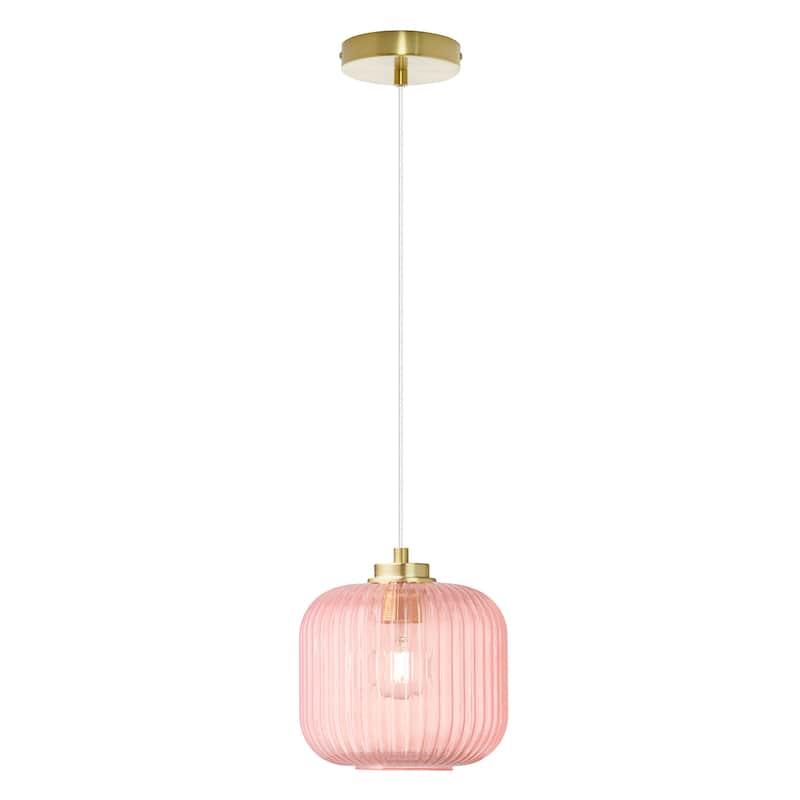 Digby River of Goods Glass and Metal Globe Shade Pendant Light