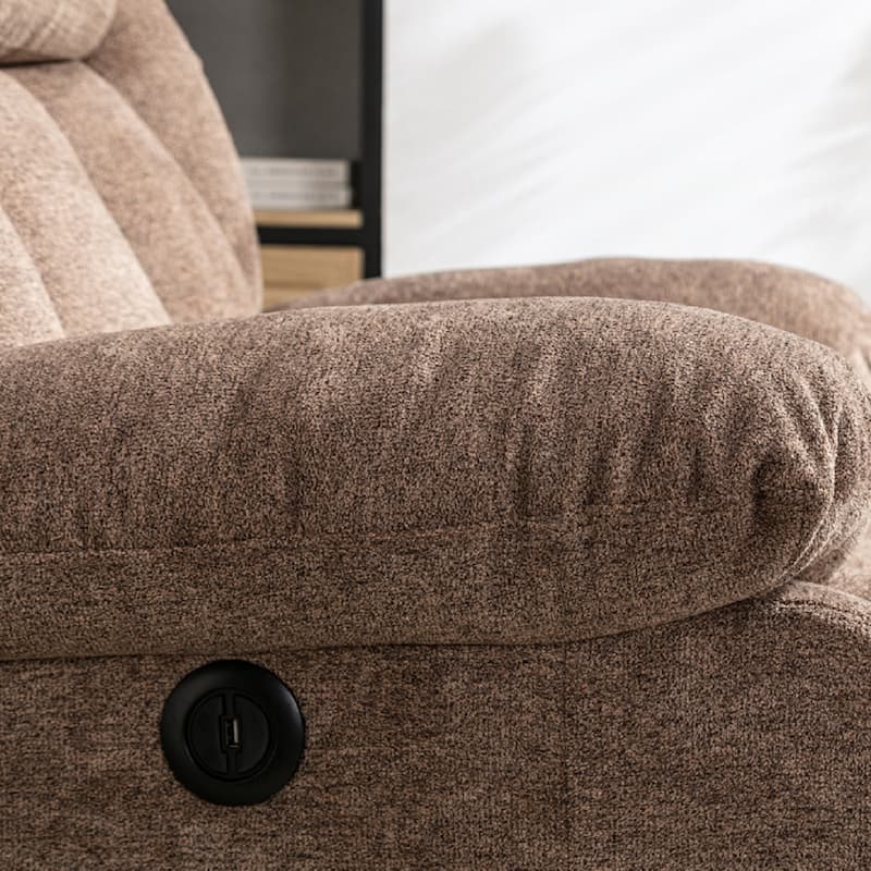 Rocker Recliner Chair Oversized Manual 360° Swivel Recliners for Living Room