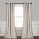 preview thumbnail 19 of 119, Lush Decor Insulated Grommet Blackout Curtain Panel Pair 52"W x 84"L - Wheat