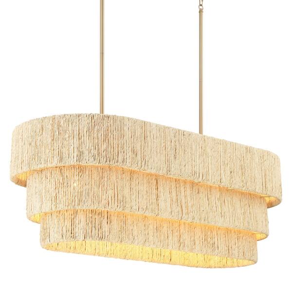 slide 2 of 2, Minka Lavery 1227 Caviana 5 Light 48" Wide Linear Chandelier