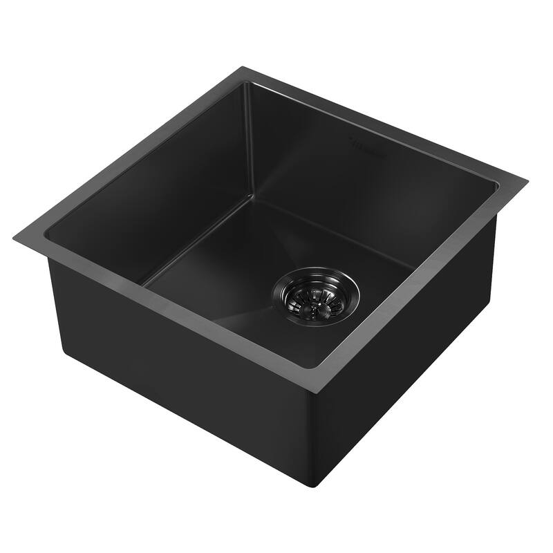 Whitehaus Noah Plus 17-3/4" Single Basin Kitchen Sink for Undermount