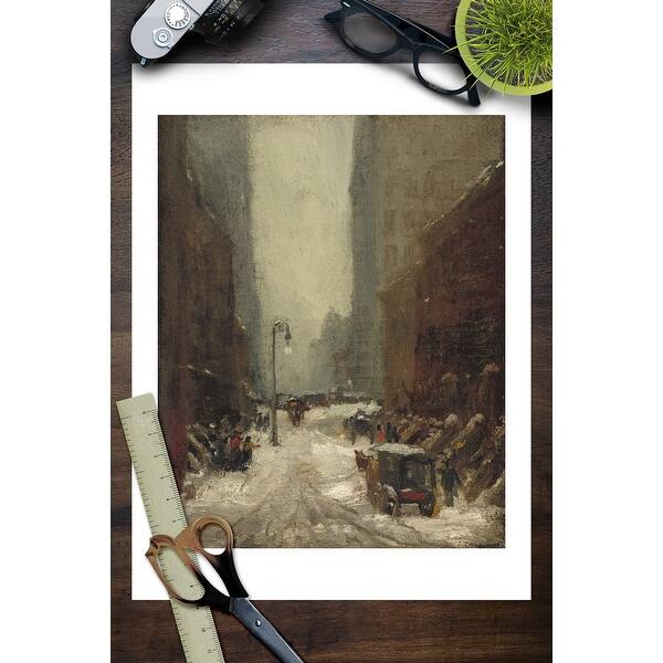 Snow In New York Masterpiece Classic Artist Robert Henri C 1902 Art Print Multiple Sizes Available 9 X 12 Art Print