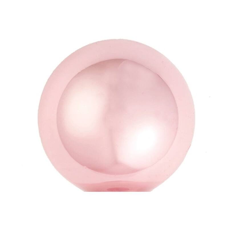 Pearl Finish Glass Christmas Ball Ornaments 3.25" (80Mm) Pale Pink 8Ct