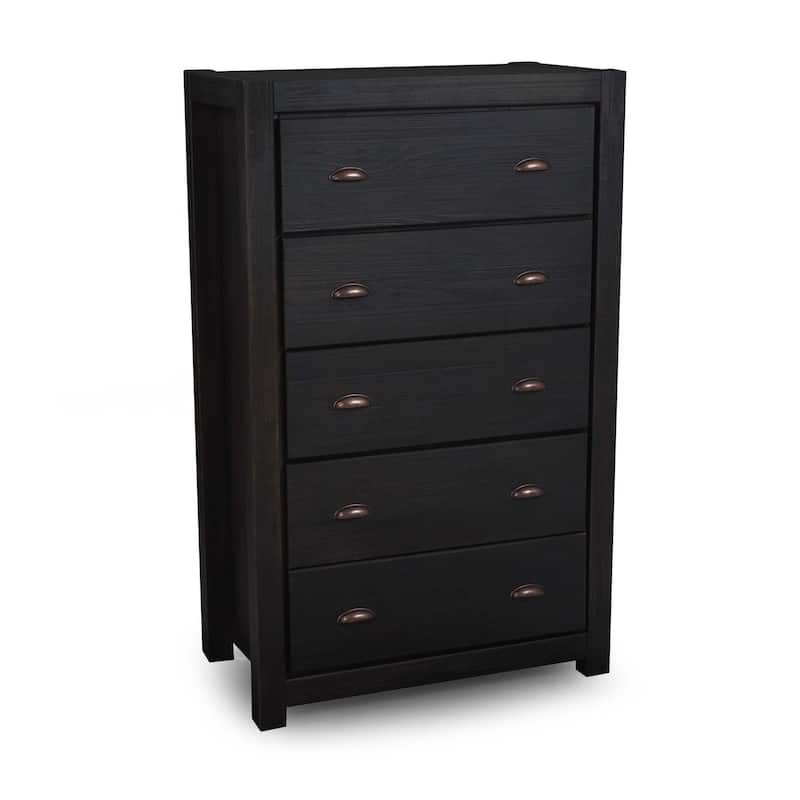 Grain Wood Furniture Montauk 5-drawer Solid Wood Chest