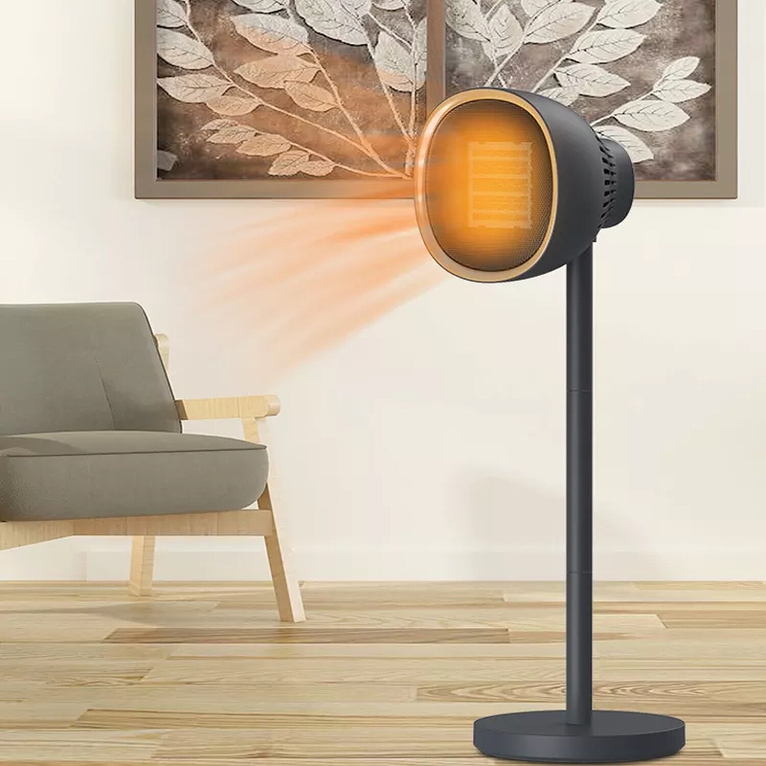 1500w PTC Heater Rotating Fan Heater with Remote - Bed Bath u0026 Beyond -  36744764