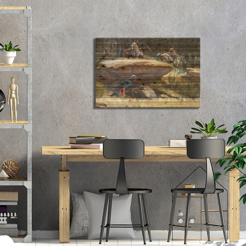 Hold Steady Redo Print On Wood by David Edward Kucera - Multi-Color
