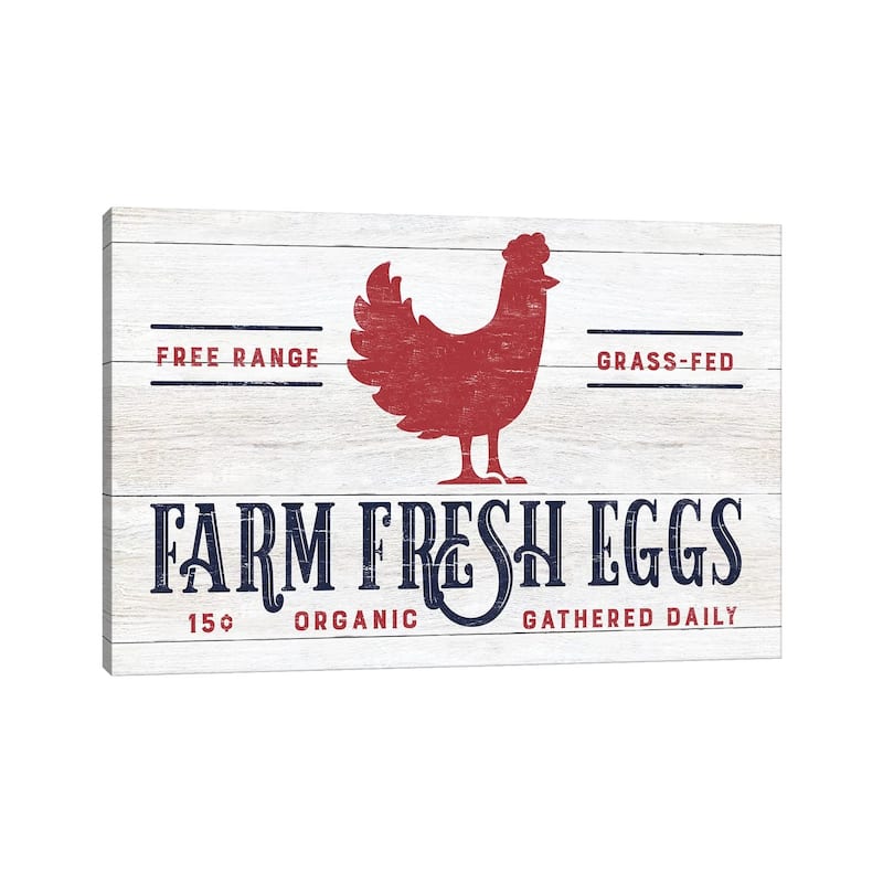 iCanvas "Farm Fresh Eggs" by CAD Designs Canvas Print