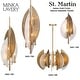 preview thumbnail 3 of 8, Minka Lavery 3461 Saint Martin 4 Light 14" Wide Pendant with Alabaster