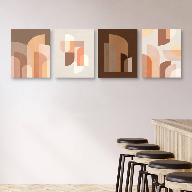 Retro Graphic 2, 3, 4 & 5 by Sisi and Seb Canvas Art Prints