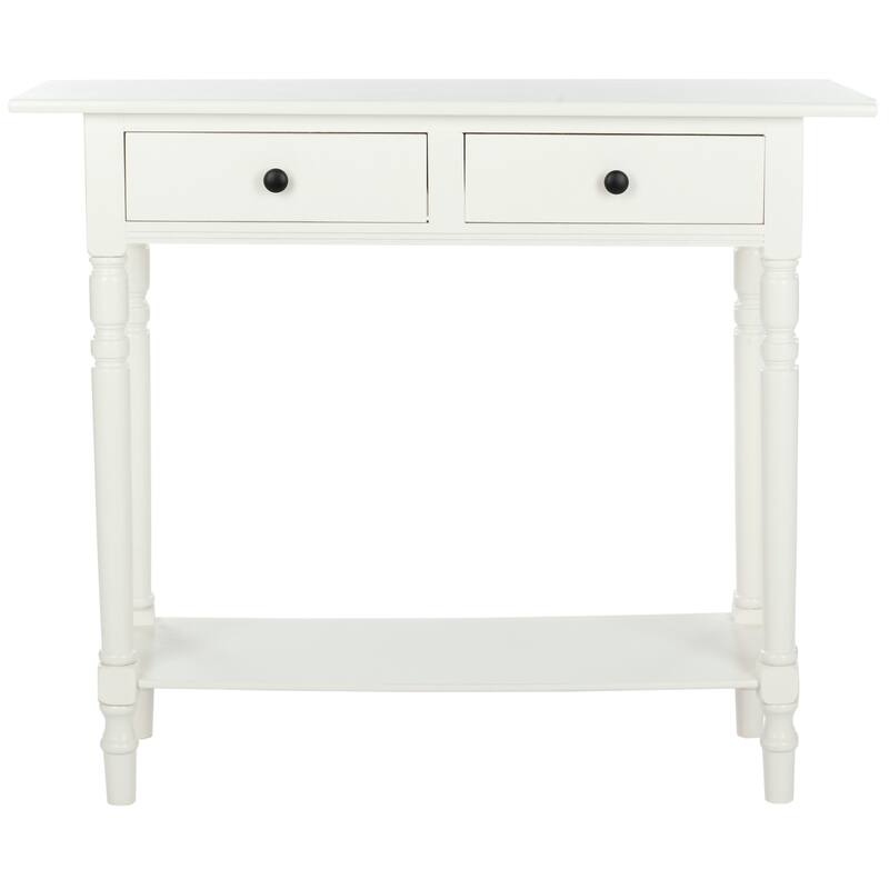 SAFAVIEH Arvilla Grey 2-Drawer Console Table - 37.8" x 13" x 31.9" - 38Wx13Dx32H - Distressed  Cream