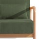 preview thumbnail 79 of 141, 25" W Mid Century Upholstered Wood Accent Chair with Pillow set of 2