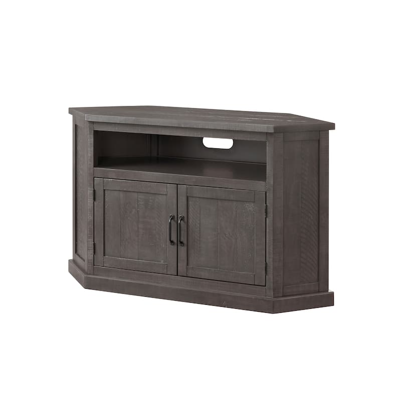 The Gray Barn Danebury Rustic 50-inch Solid Wood Corner TV Stand