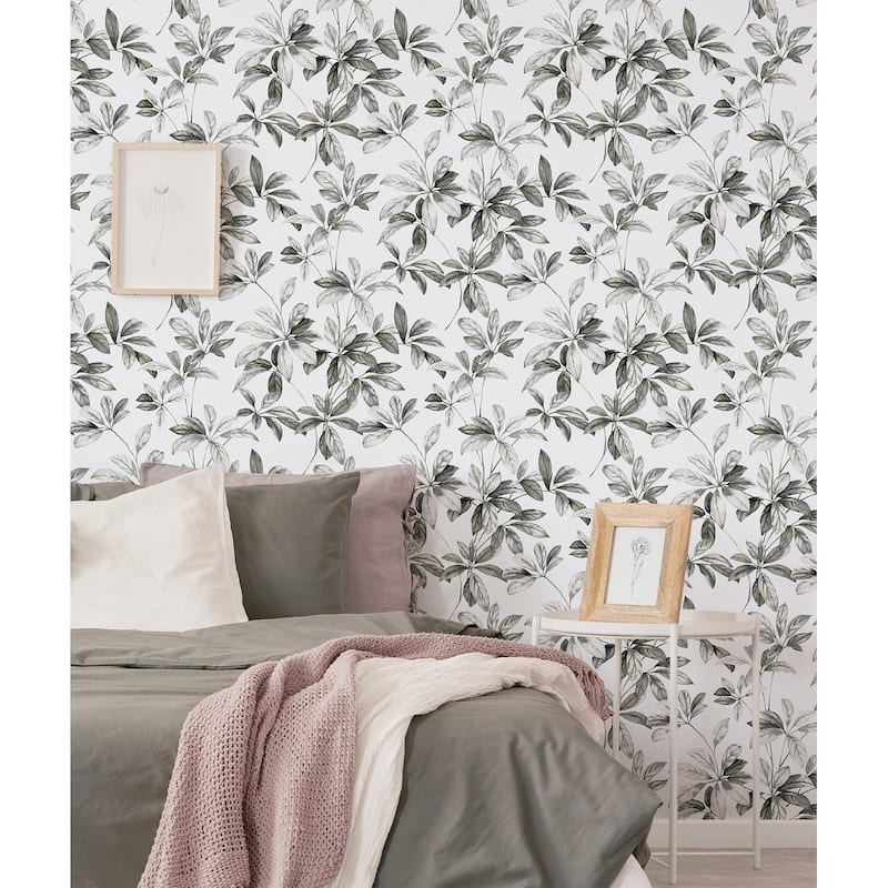 NextWall Leaf Trail Peel and Stick Wallpaper