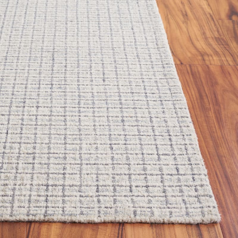 SAFAVIEH Handmade Ebony Midori Modern & Contemporary Wool Rug