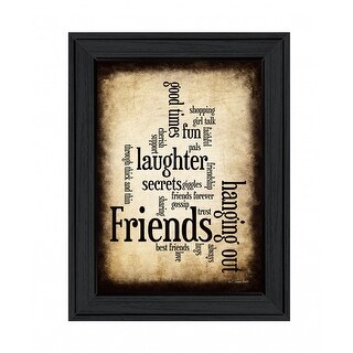 Friends 1 Black Framed Print Wall Art