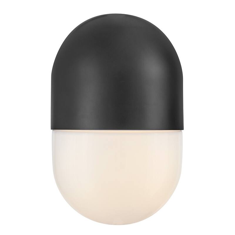 Lark 82090 Bardi 1 Light 10" Tall Outdoor Wall Sconce with Cased Opal