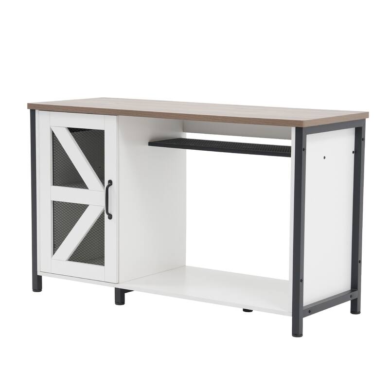 52 Inches Metal Fish Tank Stand With Electrical Outlet For Storage Of Fish Tank Accessories