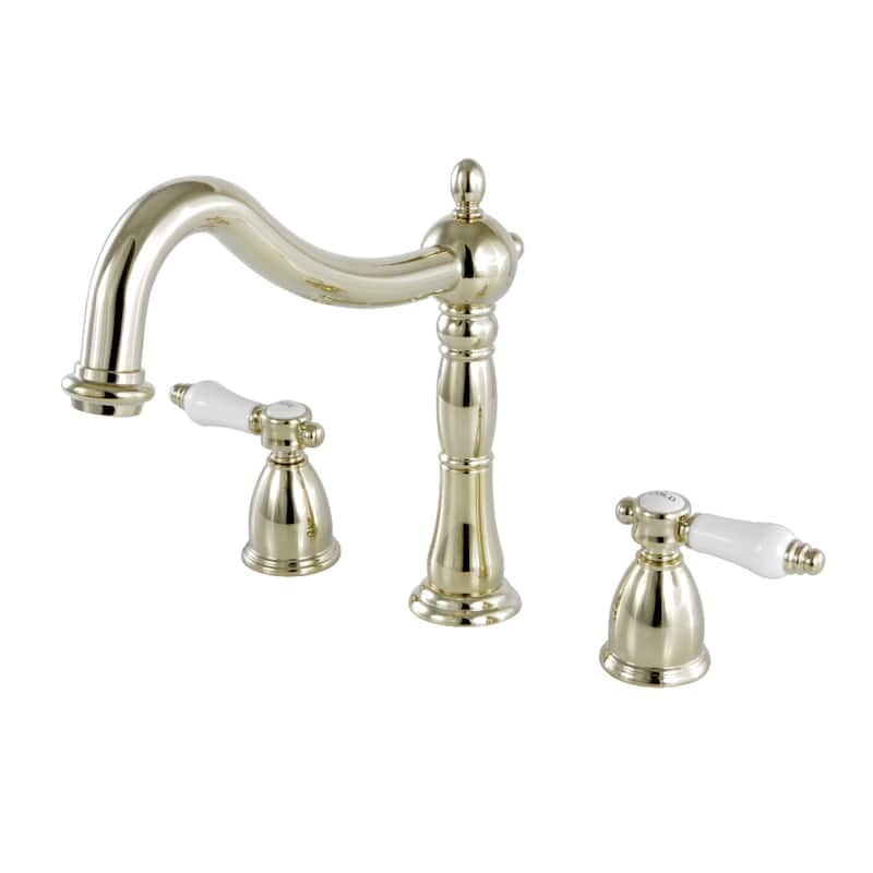 Kingston Brass Victorian Porcelain Roman Tub Faucet - Polished Brass