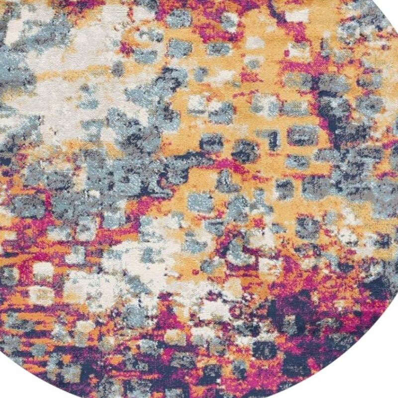 HomeRoots Codo Abstract Modern Square Area Rug