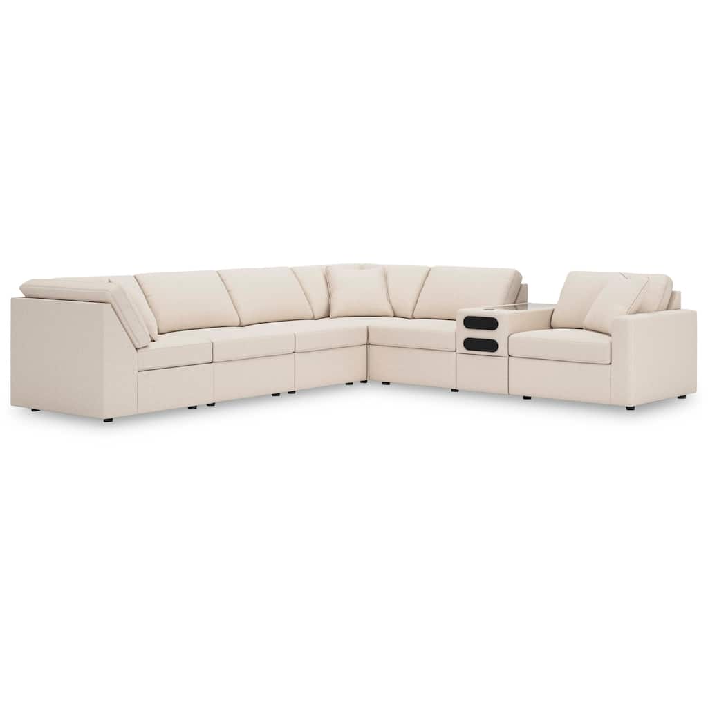 Signature Design by Ashley Modmax 7-Piece Sectional with Audio Console - 138" W x 86" D x 36" H