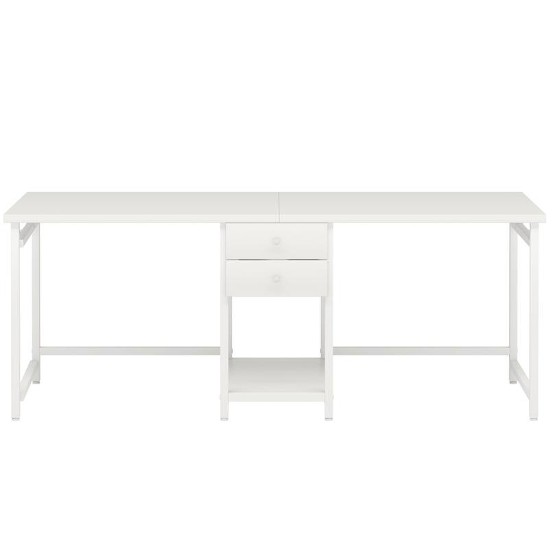 79" Two-Person Industrial Computer Desk