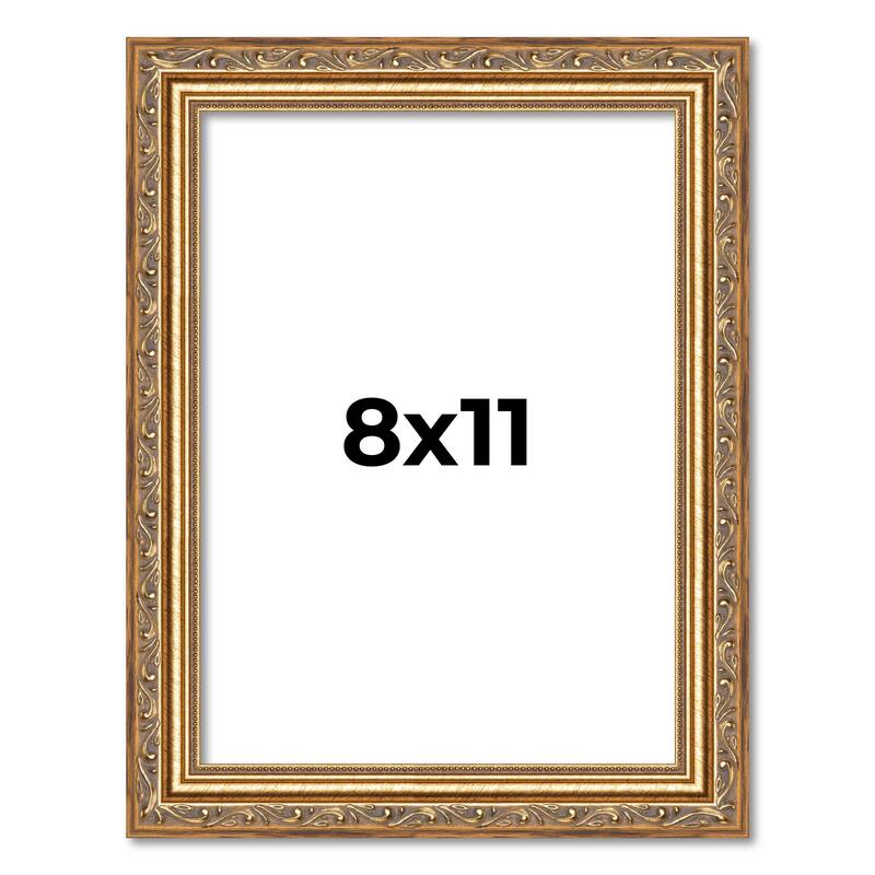 8x11 Frame Red Solid Wood Picture Frame Width 1.75 Inches | Interior Frame Depth 1 13/16 Inches
