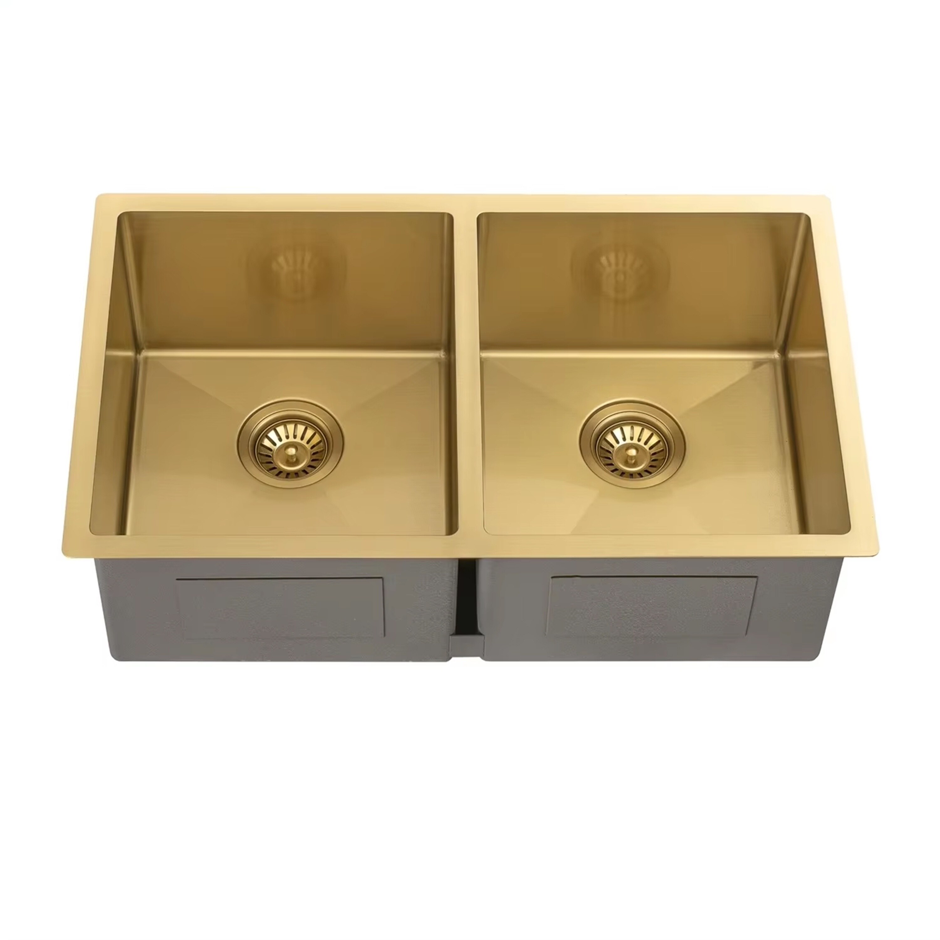 口コミ・レビュー評価が高いおすすめ人気商品の通販 CB HOME Gold Gold/Rose Sink, Kitchen Undermout Black 32'' ダイエット食品