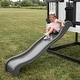 preview thumbnail 7 of 11, Backyard Discovery Sweetwater Heights White Wooden Playhouse w/ Slide - 6'3" x 10'0"
