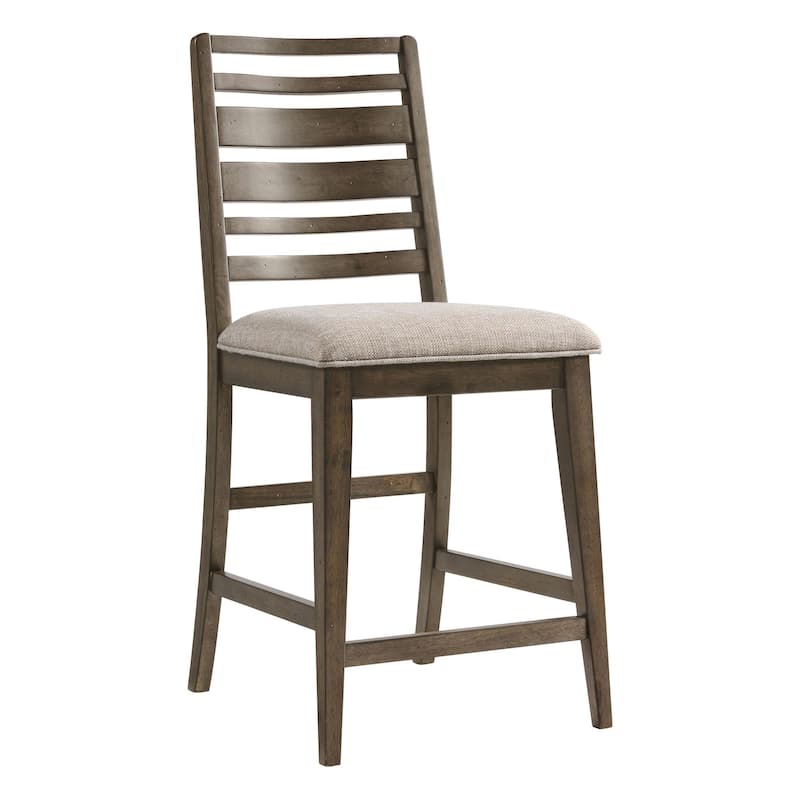 Kauai Counter Stool, Ladder Back w/Cushion Seat (Set of 2)
