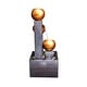 preview thumbnail 9 of 10, In-Outdoor Metal Water Fountain with LED Lights - Tiered Water Feature