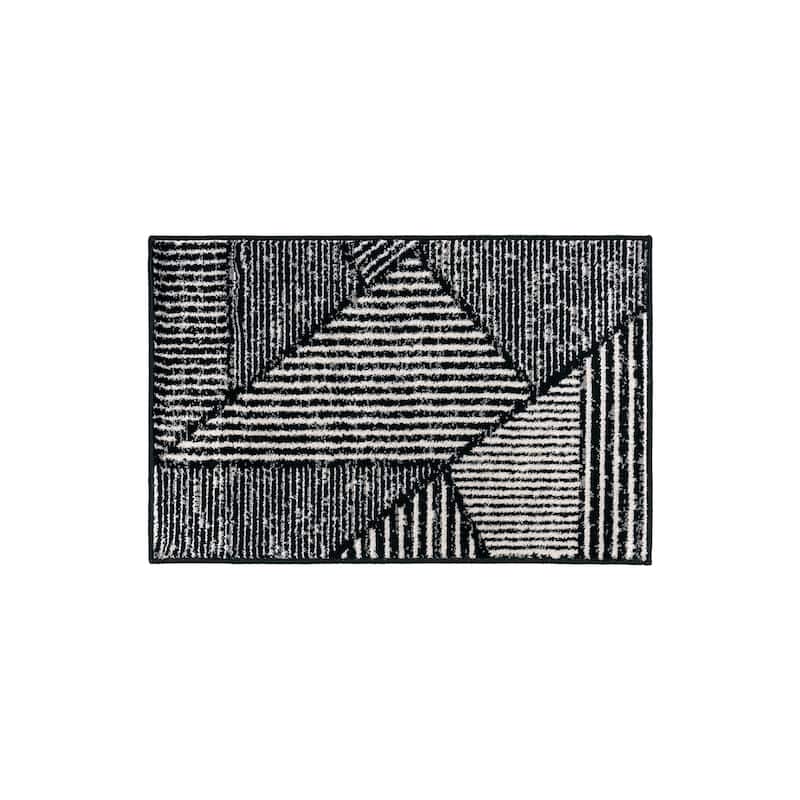 Modern Geometric Area Rug - Cream - 2' x 3'