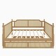 preview thumbnail 42 of 40, Wooden Rattan Daybed with 2 Drawers or Trundle