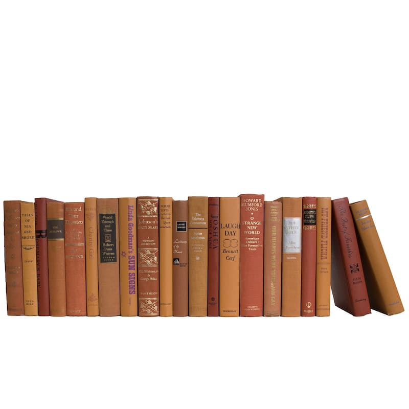 Books Orange Decorative Accessories: Vintage Canyon Color By The Foot