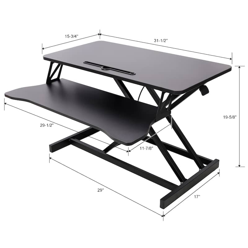Adjustable Height Standing Laptop Desk,Adjustable Sit to Stand Up Workstation with Keyboard Tray